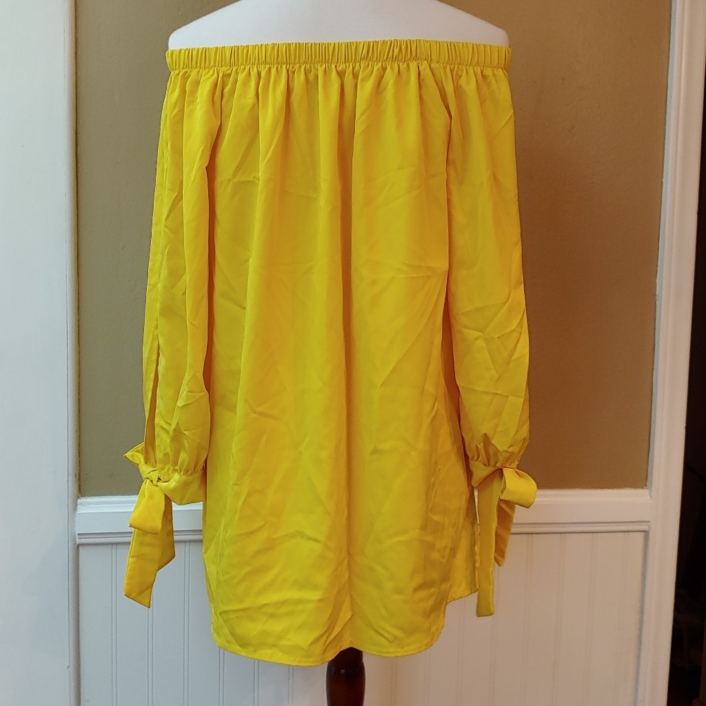 OFF SHOULDER-YELLOW - SIZE XL - Picture 5 of 6